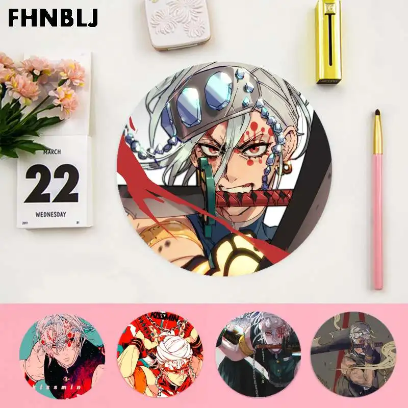 

FHNBLJ My Favorite Demon Slayer Uzui Tengen Natural Rubber Gaming mousepad Desk Mat gaming Mousepad Rug For PC Laptop Notebook