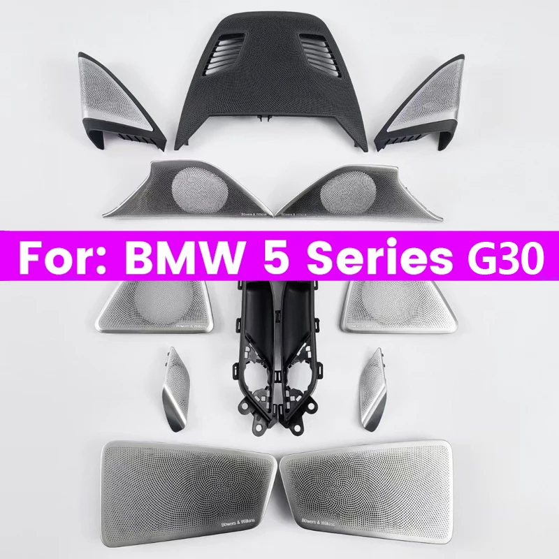 

Крышка светодиодного динамика для BMW G30 G31, автомобильный среднечастотный высокочастотный динамик, музыкальный стерео звуковой сигнал Hi-Fi, окружающее освещение, декоративная установка, BMW серии 5