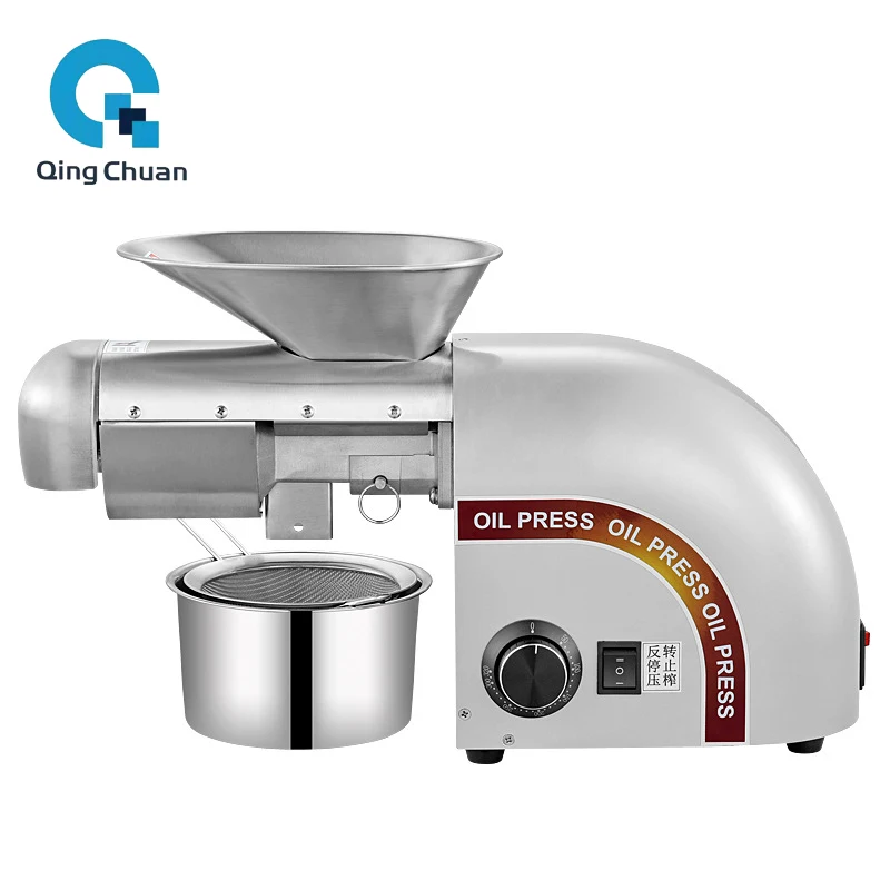 Пресс для масла 1250 Вт 5-8 кг за часы дома 220 В 110 холодная соковыжималка арахиса
