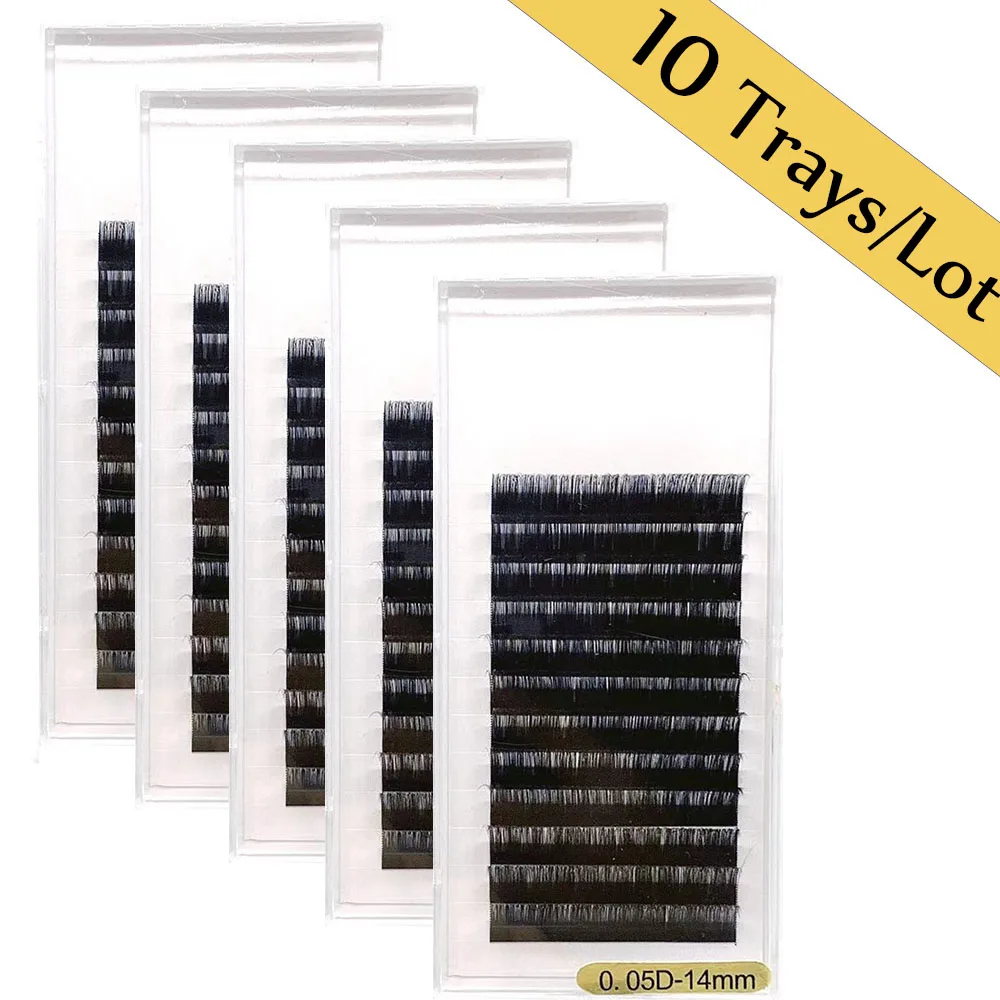 

CHARMEYE 10 Trays Mink Lash Premium Makeup Eyelash Extension High Quality No Logo Individual lash Fals Eyelash Soft Natural