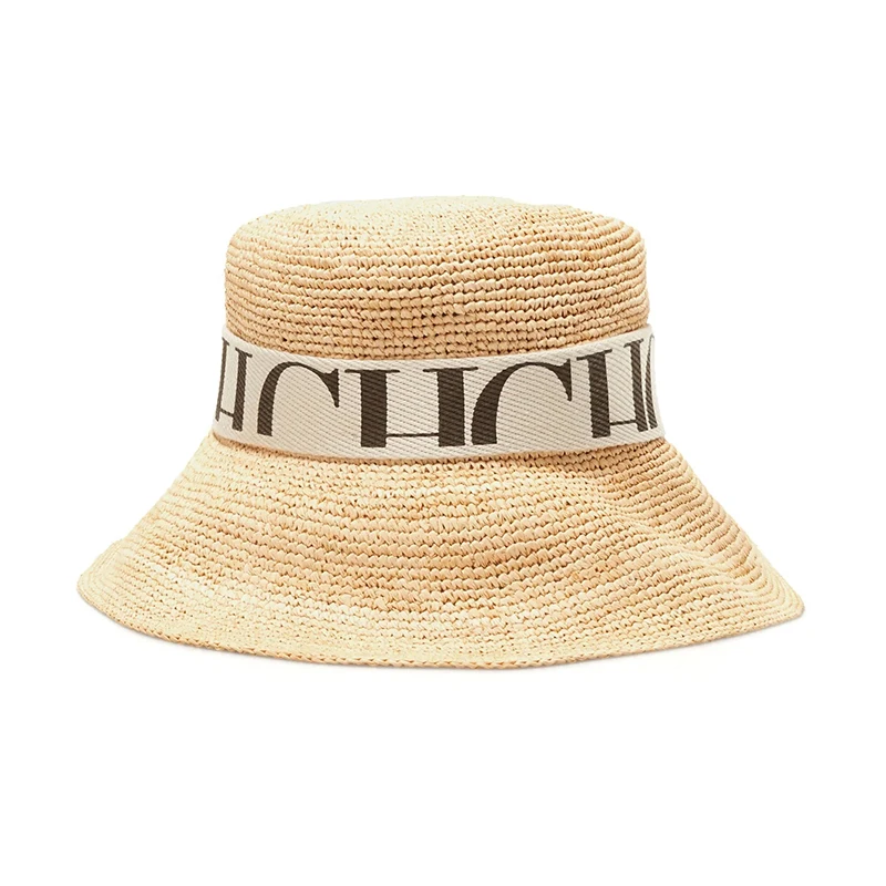 2023 New Summer Parent Child Beach Hat Women's Leisure Straw Knitted Hat Women's Brand Hat Traditional Craft Knitted Hat