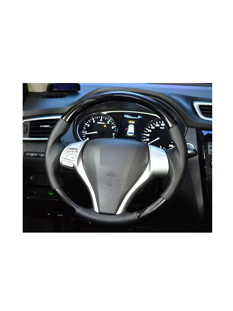 Деревянный кожаный руль спортивного типа для Nissain X-TRAIL 2015-2017 года