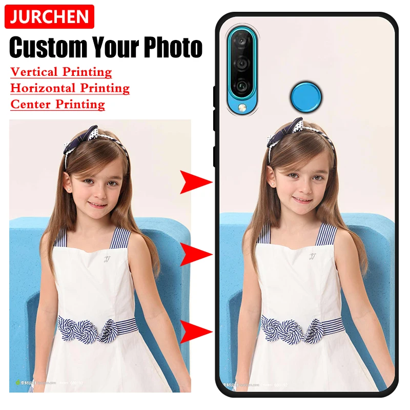 jurchen photo picture custom phone case for huawei y6 y7 y9 y5 prime pro 2018 2019 case diy silicone cover for huawei nova 7 se free global shipping