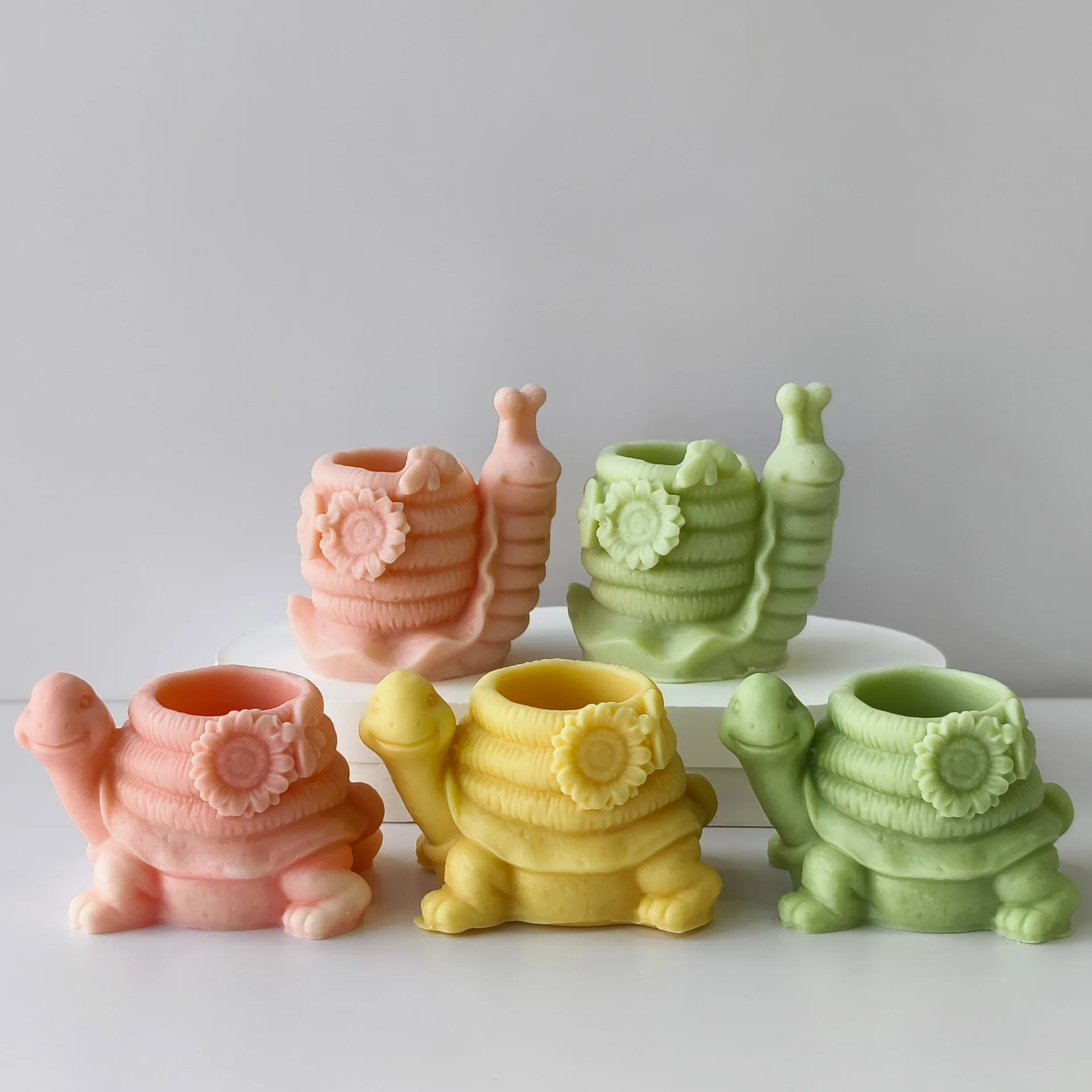 DIY улитка черепаха суккулентное растение в горшке пластырь цветочный горшок