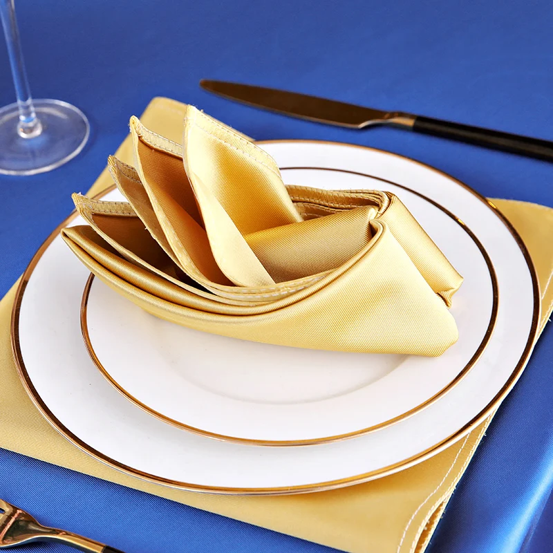 

8Pcs Cloth Napkins 50*50cm Table Napkins Restaurant Dinner Wedding Banquet Decor Supplies Party Decoration 12 Colors