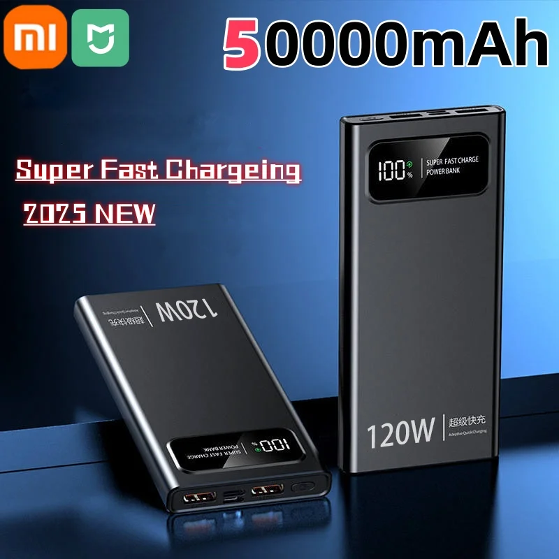Xiaomi 120W 200000 mAh Power Bank Супер быстрая зарядка аккумулятора PowerBank с цифровым дисплеем