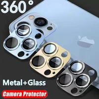 full cover camera lens protector for iphone 13 pro max 12 mini tempered glass for iphone 11 12 pro max metal camera protector