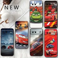 lightning mcqueen cars phone case for google pixel 7 6 pro 6a 5a 5 4 4a xl 5g black shell soft silicone fundas coque capa