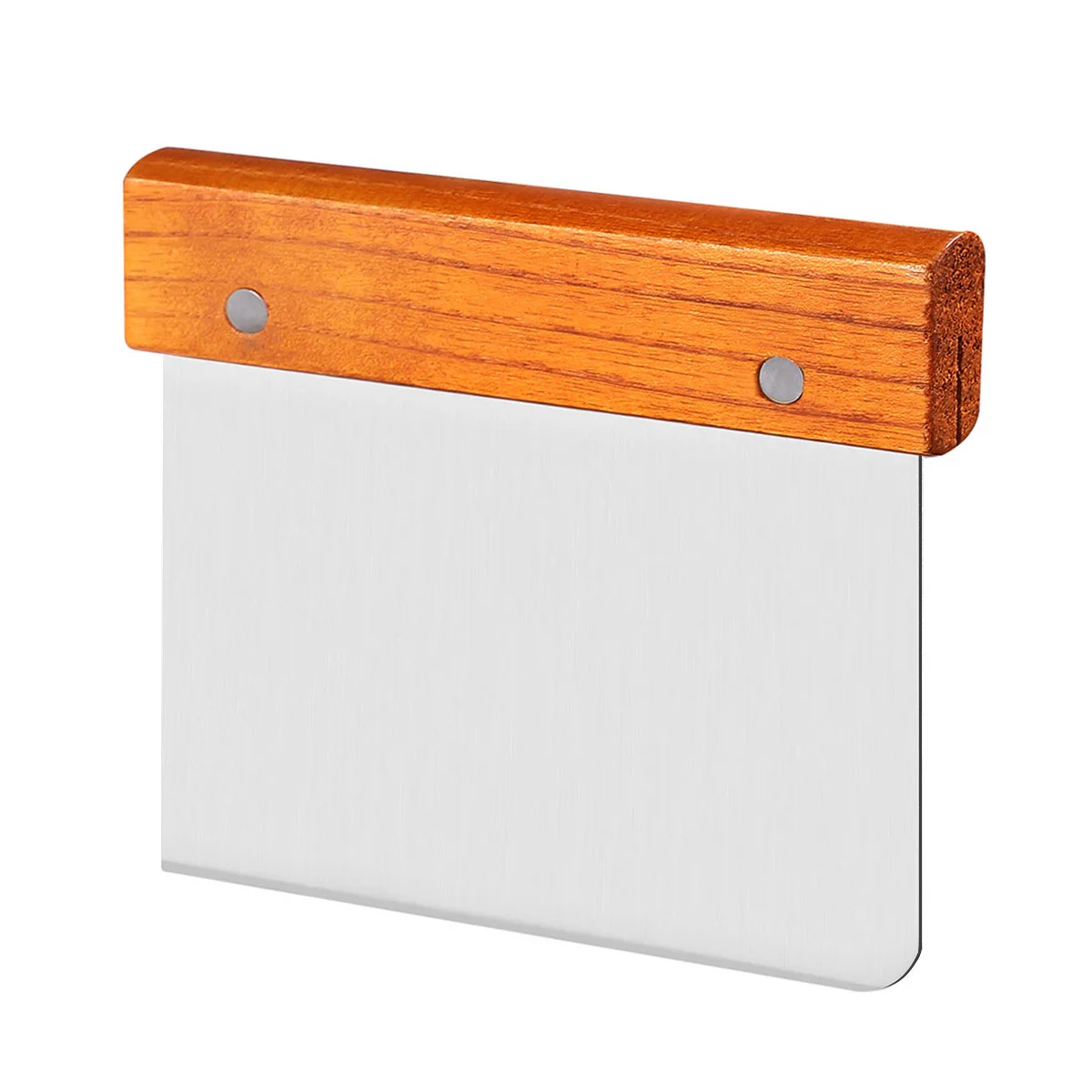 

1 Pc Stainless Steel Bench Scraper with Wooden Handle Flour Scraper Pastry Scraper Flour Powder Scraper