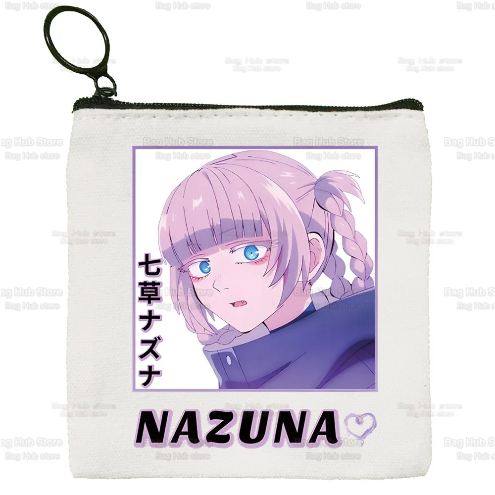 Call of the Night Nanakusa Nazuna Canvas Yofukashi No Uta Manga Coin Purse Canvas Bag Small Square Key Bag Storage Bag Card Bag
