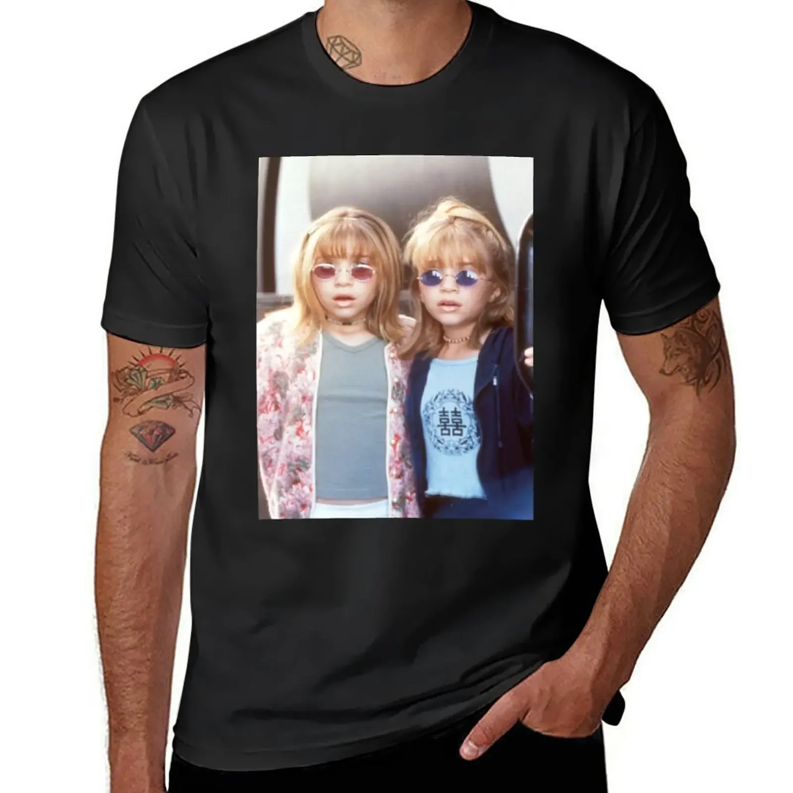 Футболка Ashley and Mary Kate лето 2025 года футболка с короткими рукавами забавные