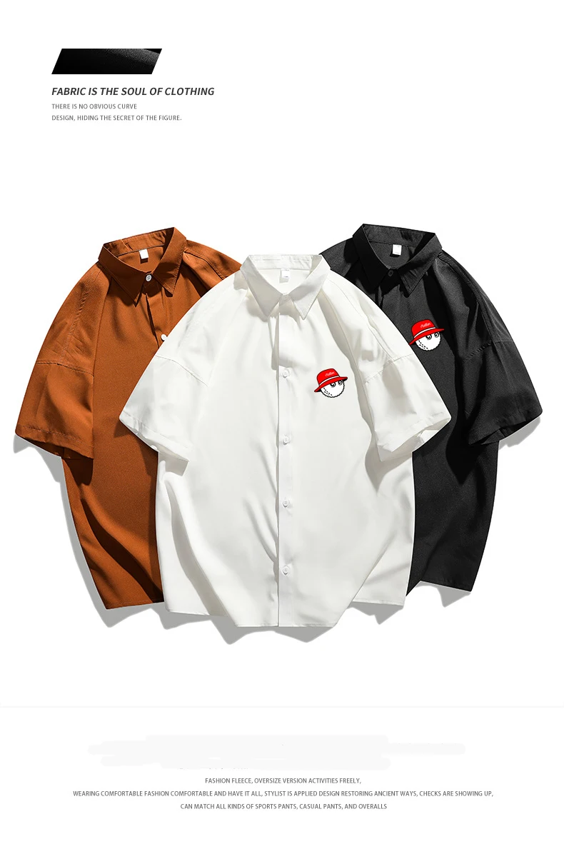 

2023 New Top Summer Fashion Short Sleeve Loose Men's Golf Clothing Men's Golf Shirts Men's Golf wear Malbon Golf Fishing Camping