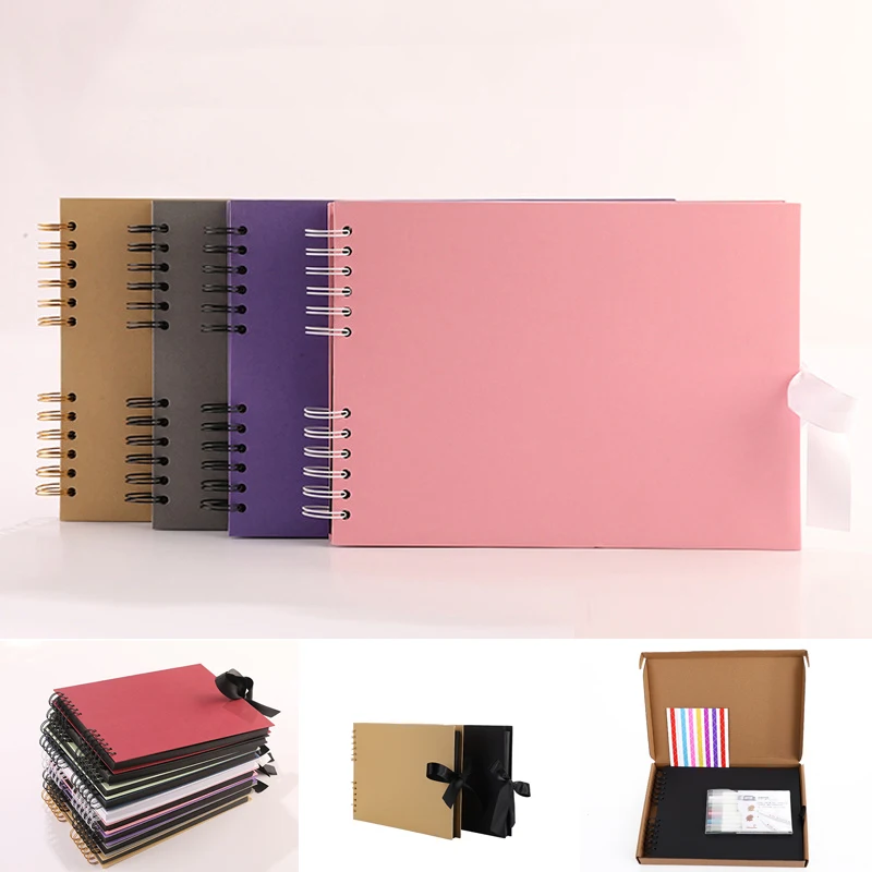 

Creative New DIY 80 Pages Photo Albums Sticker Album Collection Book Handmade Souvenir Scrapbooking For Wedding Birthday Gifts