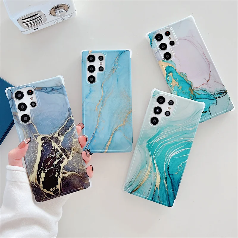 

Marble Texture Phone Case For Samsung S10 S22 S21 S20 Ultra Plus A10 A20 A30 A51 A71 AS Note 10 Plus Note 20 Ultra Bumper Cover