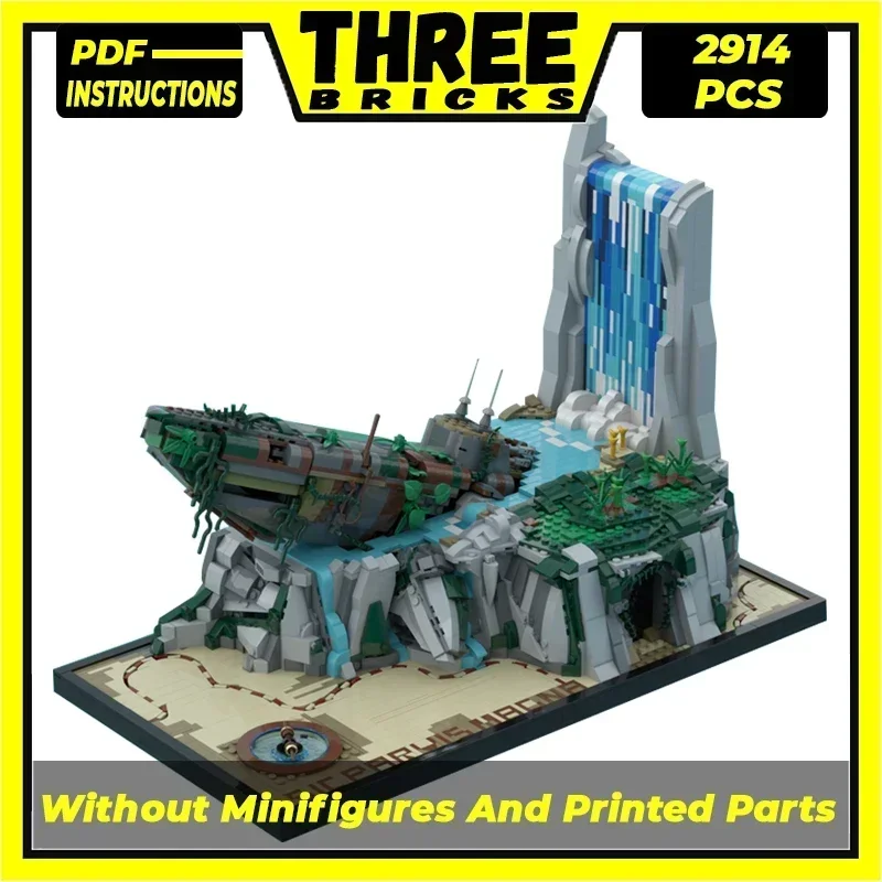 Moc Building Bricks Знаменитая приключенческая игровая модель Немецкая технология U-Boat