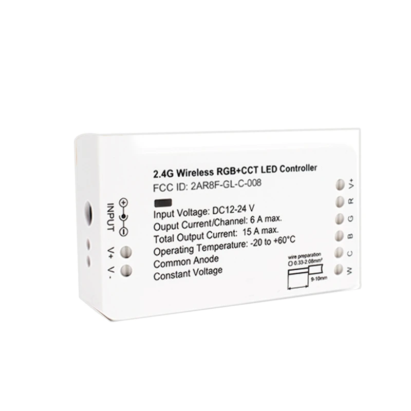 

DC12-24V RGB+CCT Zigbee Smart LED Strip Controller Voice Control Work With Echo Plus Smartthings ZIGBEE 3.0 HUB