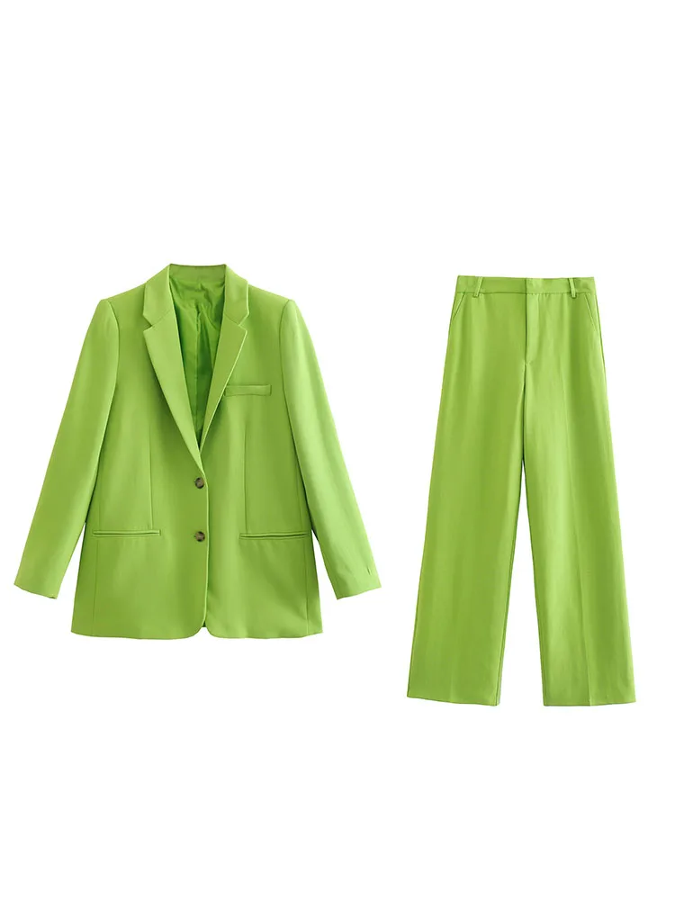 

BM&MD&ZA 2010758 Women's 2022 Fall New Fashion Straight Casual Suit Jacket Retro Pocket Long Sleeve Women's Chic Jacket 2010758