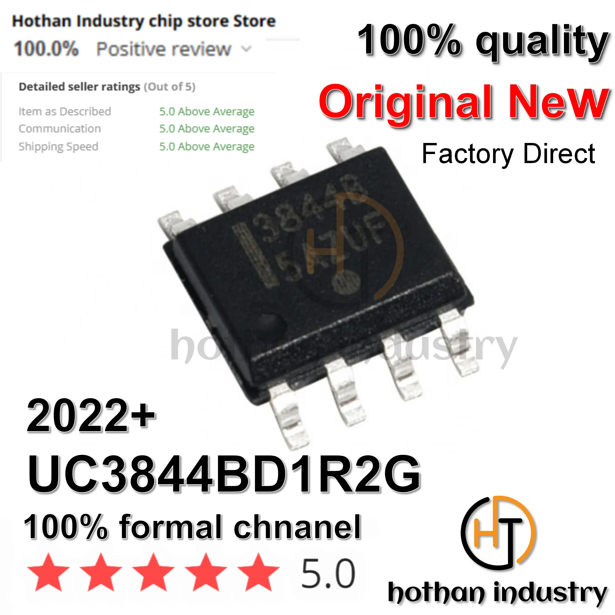 【 10 шт. 】 100% оригинал UC3844BD1R2G 2G Высококачественные Новые коммутационные контроллеры 52 кГц 1A ток PWM w/48% рабочий цикл Ma