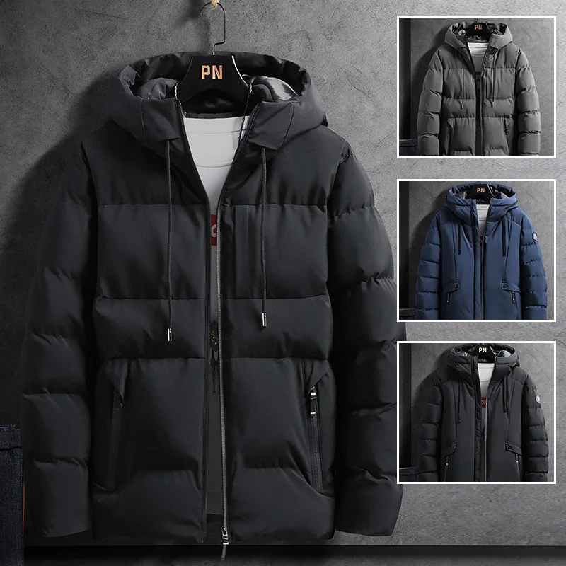 

Men's leisure cotton-padded coat winter new young men's Korean sports hooded thick cotton-padded coat