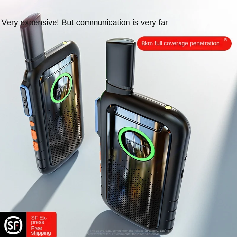 Outdoor Wireless High-power Hand-held Walkie-talkies for Civil Use; Ultra-thin Mini-handstand At Hotel Site