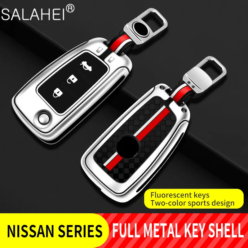 

Zinc Alloy Silicone Car Key Case Cover Key Bag Full Protection For Nissan X-Trail Qashqai J11 Murano Micra Juke Auto Accessories