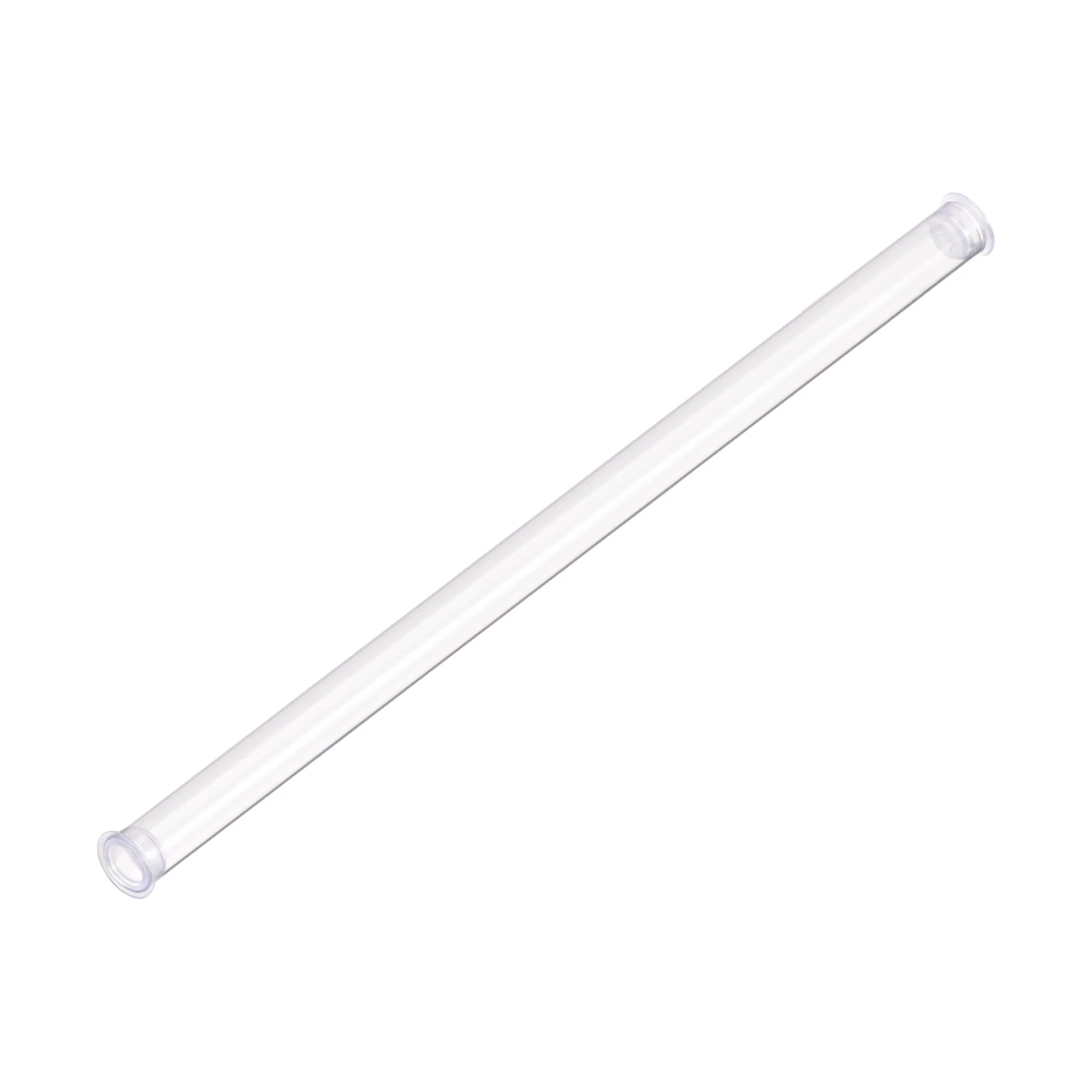 

Uxcell 2pcs Rigid Round Clear Tubing 10mmx11mmx230mm Plastic Storage Transparent Tube with Lids