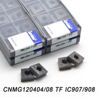 cnmg120404 cnmg120408 tf ic907 ic908 external turning tools carbide insert cnc lathe cutter tool turning insert