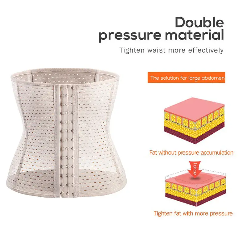 Women's Corset Waist Trainer Shapewear Tummy Control Waist Cincher Slim Body Shaper Workout Girdle Underbust Corset Breathable