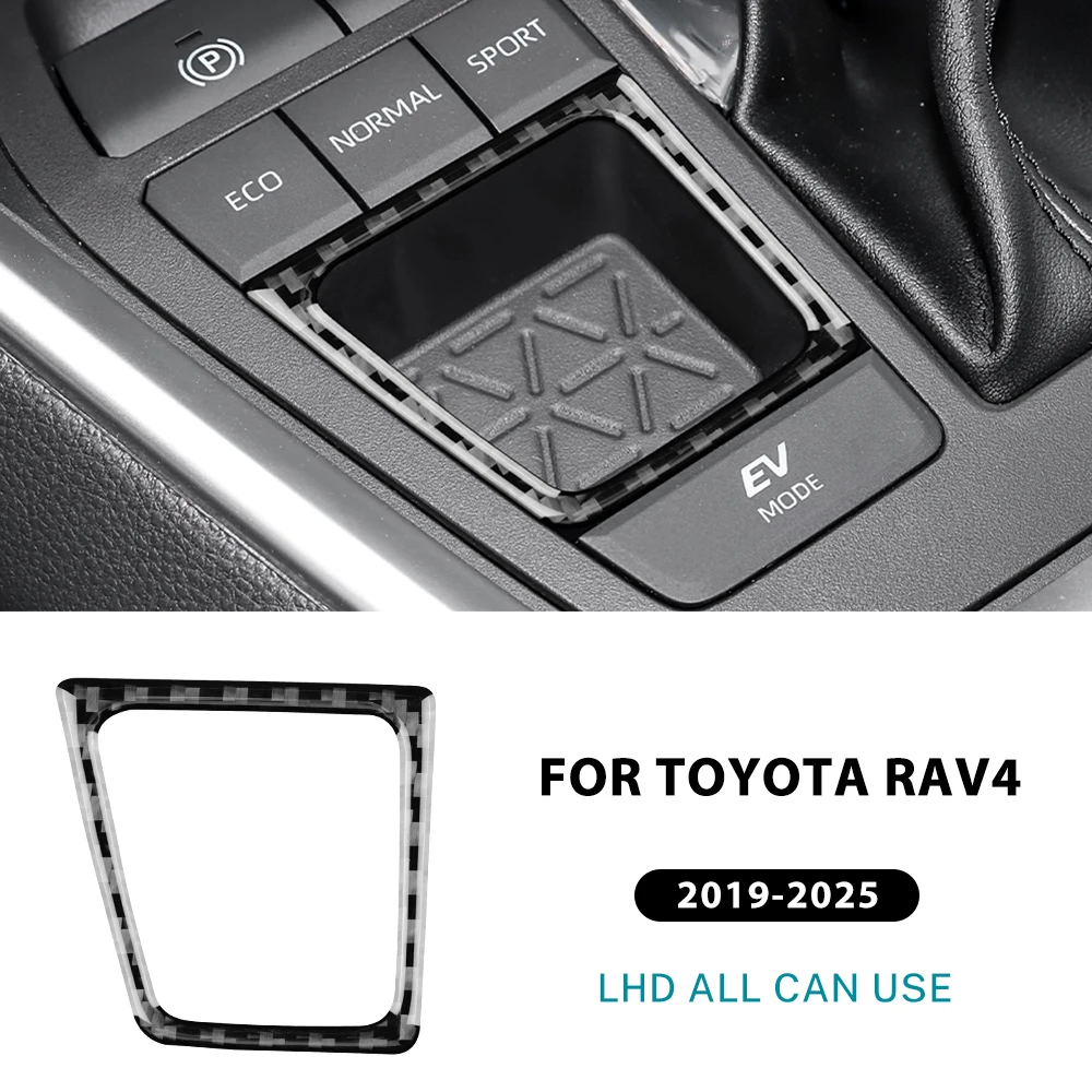 

Настоящее мягкое углеродное волокно для Toyota RAV4 XA50 RAV 4 Hybrid 2019 2020 2021 2022 2023 2024 2025 Наклейка на коробку переключения передач на панель переключения передач