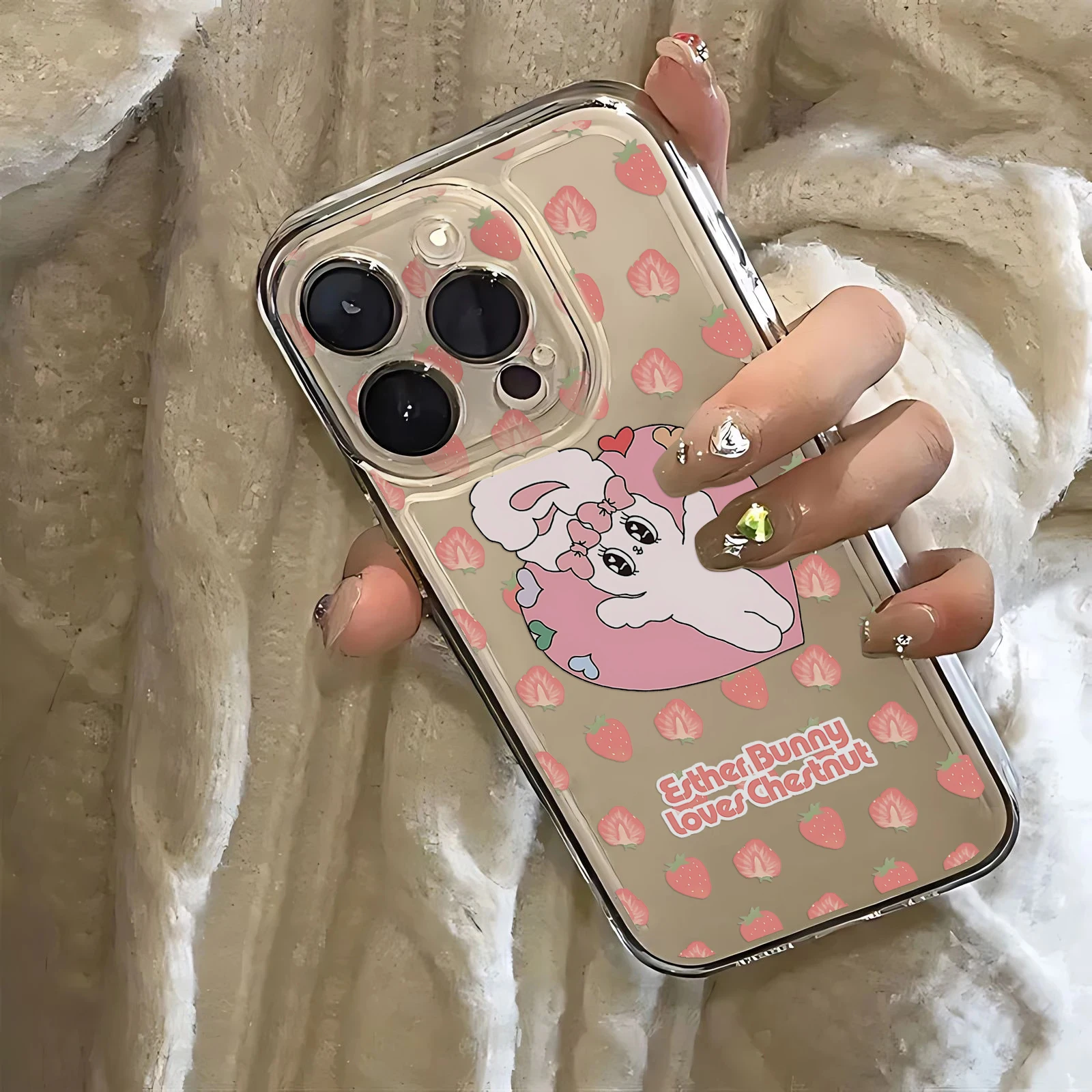 Милый мультяшный чехол для телефона Эстер Банни Samsung S25 S24 S23 S22 S21 S20 S10 FE Note20 Note10 Plus