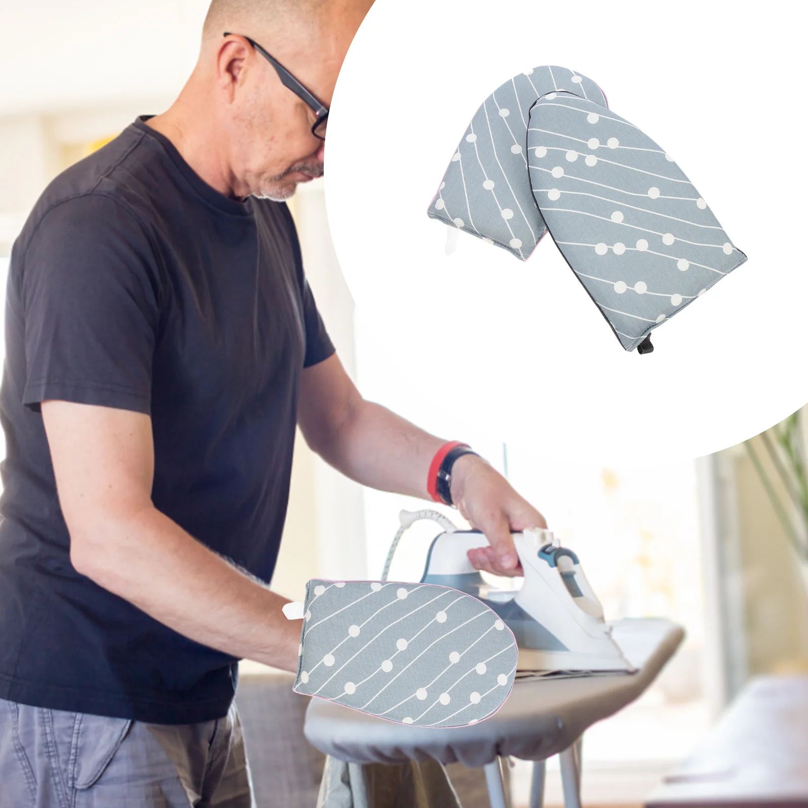 

Ironing Board Glove Heat Garment Electric Steamer Press Mat Steaming Mitt Resistant Clothes Steam Plate Small Gloves Portable