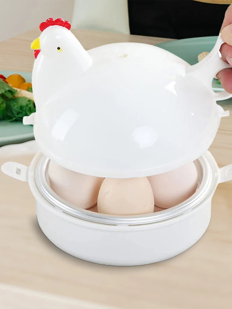 

Kitchen Eggs Steamer 4 Eggs Microwave Egg Cooker Egg Tools Kitchen Cooking Appliances Steamer Boiler Cooker Home Tool