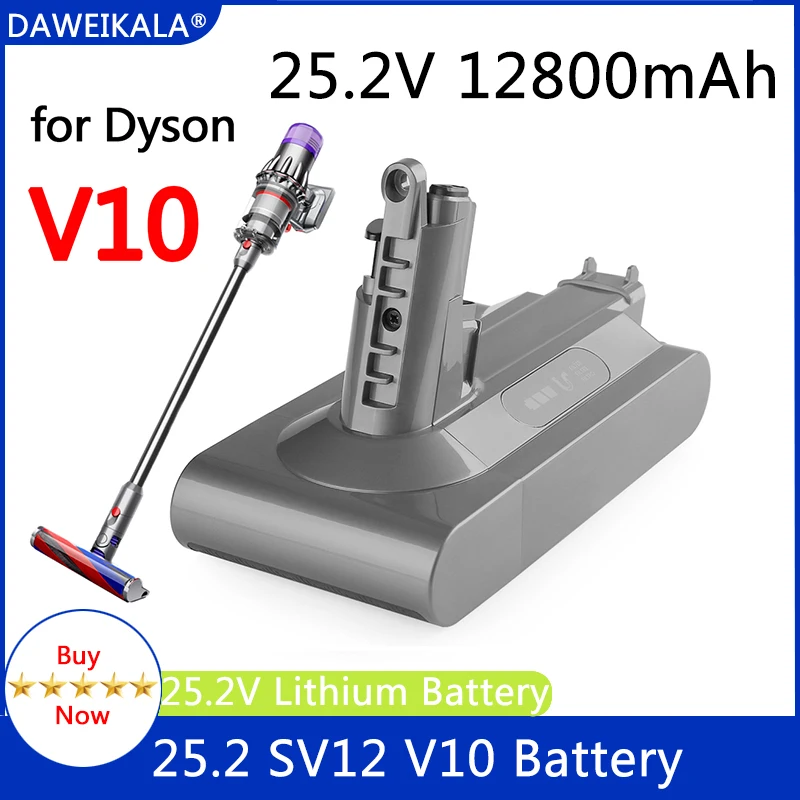 Новый Сменный аккумулятор 25 2 в 12800 мАч для пылесоса Dyson V10 Absolute ручной пылесос без