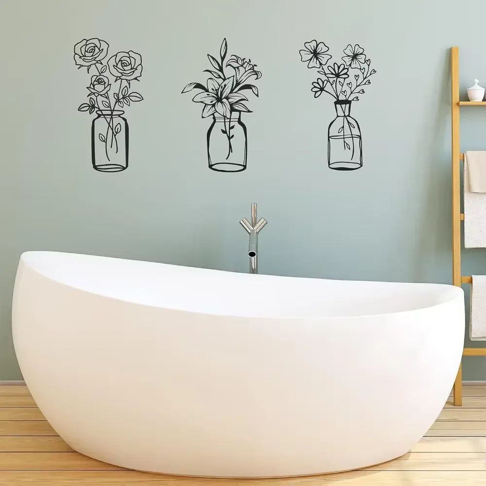 Набор Из 3 Предметов Металлический Настенный Декор Минималистичный Тюльпан