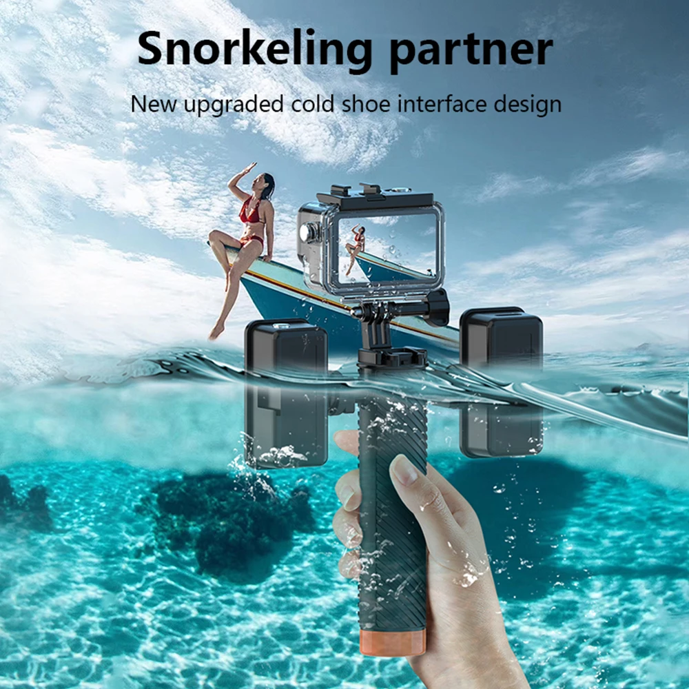 Многофункциональная Плавающая ручка для GoPro Hero 13/12/11/10 Insta360 X4 X3 DJI Action 4 3