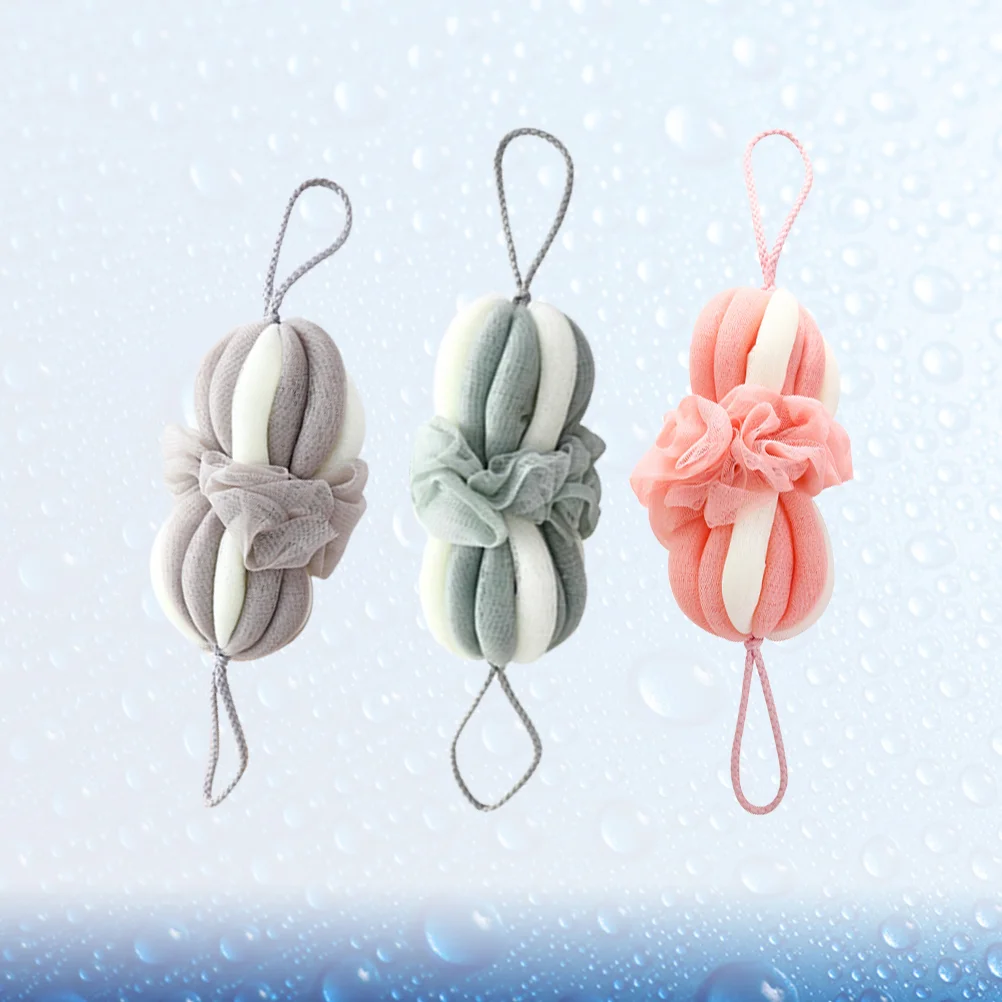 

Sponge Bath Shower Body Mesh Loofah Pouf Puff Scrubber Bathing Exfoliating Loofahs Sponges Brush Wash Scrub Supplies Strip