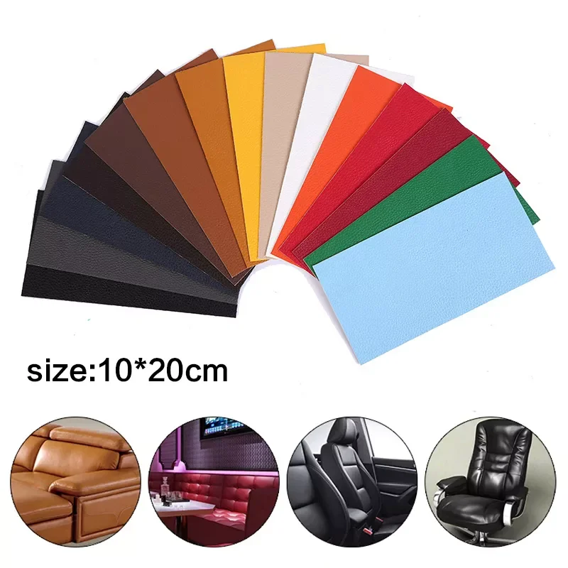 

Ironing Self Adhesive Stick On Sofa Clothing Repairing Clothes Stickers Leather PU Fabric Big Stick Patches 20cm*10cm