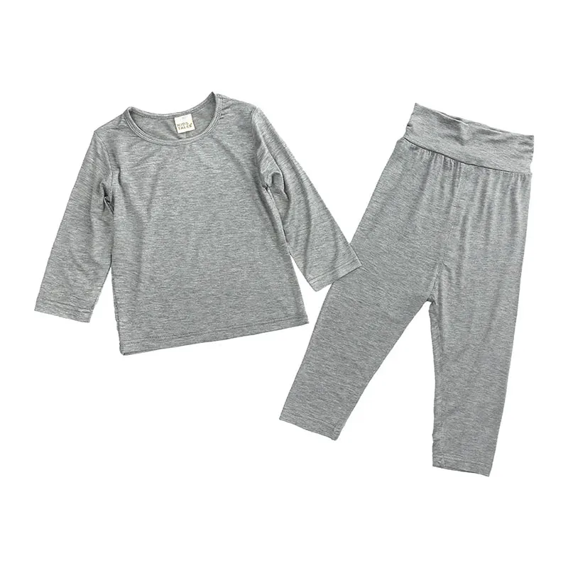 

Fashion Solid Color Children Boys Pajamas Outfits Spring Autumn Pajamas for Kids Cotton Long Sleeve Children Clothing 1-6 Years