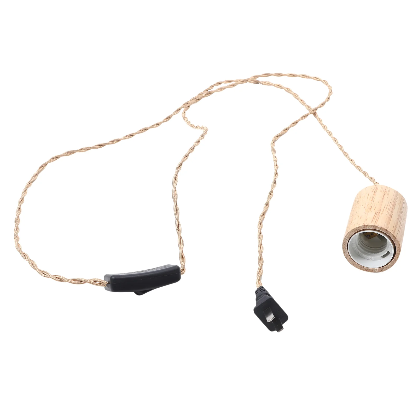 

Extension Cord Lamp Sockets and Parts with Light Bulb Holder Pendant Rope off