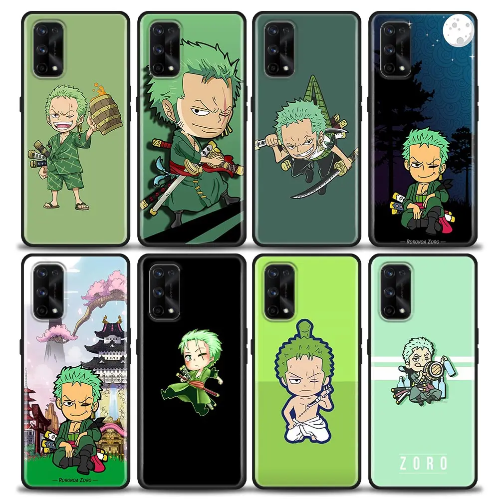 

Cartoon One Piece Zoro Luffy Phone Case for Realme 5 6 7 7i 8 8i 9i 9 XT GT GT2 C17 Pro 5G SE Neo2 Soft Silicone Case BANDA