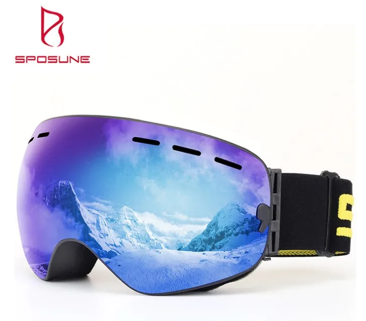 

Лыжные очки, зимние очки для сноуборда, снегохода, анти-туман, защита от УФ-лучей, очки для мужчин, женщин, мужчин, лыжные очки