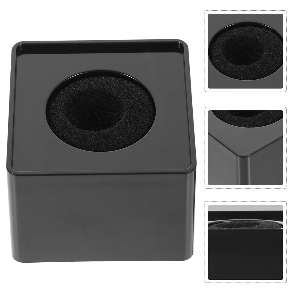 

4 Pcs Microphone Label Mini Microphones Interview Stand Prop Wireless Cover Flag Station Sponge Logo