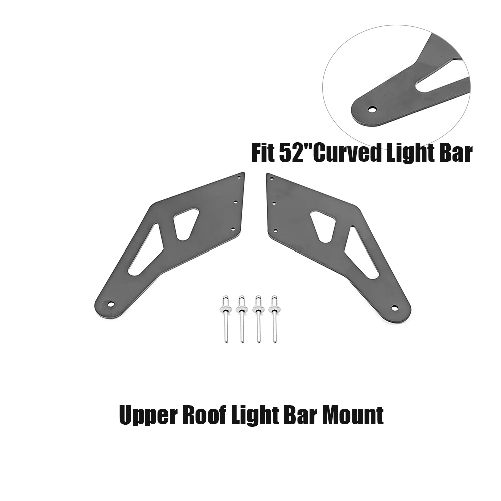 

For Jeep Grand Cherokee 1999-2010 Upper Roof Light Bar Mount Fit 52" Curved Light Bar Car Accessories Heavy-duty Steel