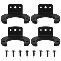 4pcs silicone wall mounted screw fixed microphone hook microphone holder microphone stand for home hotel