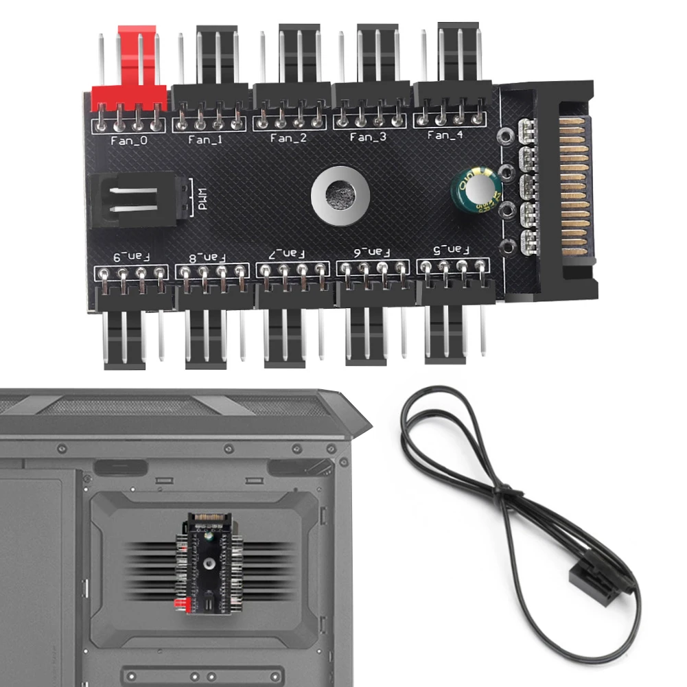 Корпус ПК вентилятор материнской платы удлинительный кабель питания