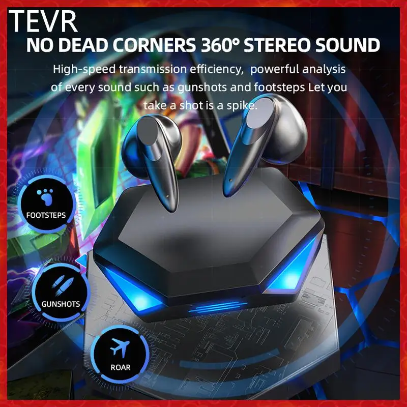 

TEVR G20 Earphones Wireless Original Headset Game Music наушники Phone Headsets Dual Stereo Noise Earbud Gift