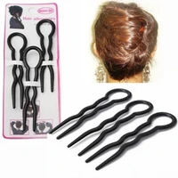 fashion ladies hair pins u shape wave useful hairpins barrette clips for women hair combs braiding twist clip hairdressing