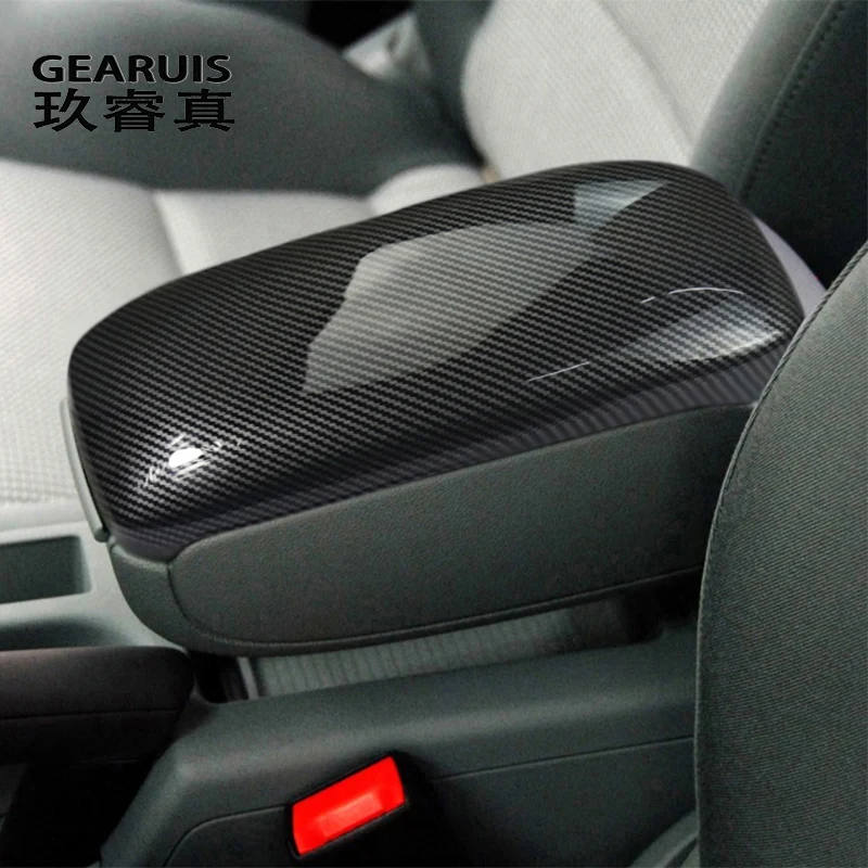 Car Styling For Audi A3 8P 2003-2012 Carbon fiber Center Console Tidying Armrest Box Panel Trim Auto protection Cover Stickers