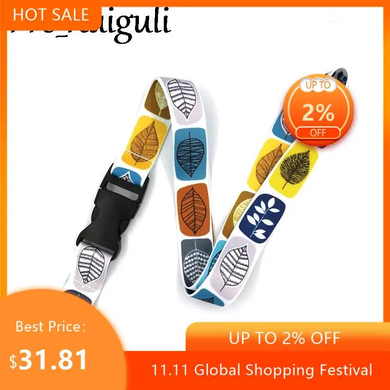 

30pcs Leaves Plants Green House Decorations Funny art Lanyard Neck Key Strap for Phone Keys ID Card Cartoon webbings ribbons