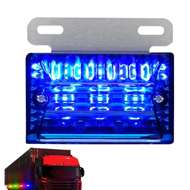 LED Side Marker Lights IP67 Waterproof Front Rear LED Side Marker Lights Indicator Lamp Sealed Waterproof Surfaces Mounted